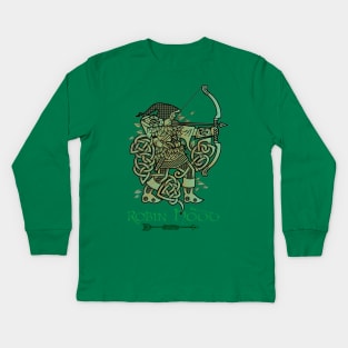 Robin Hood (Green Copper Version) Kids Long Sleeve T-Shirt